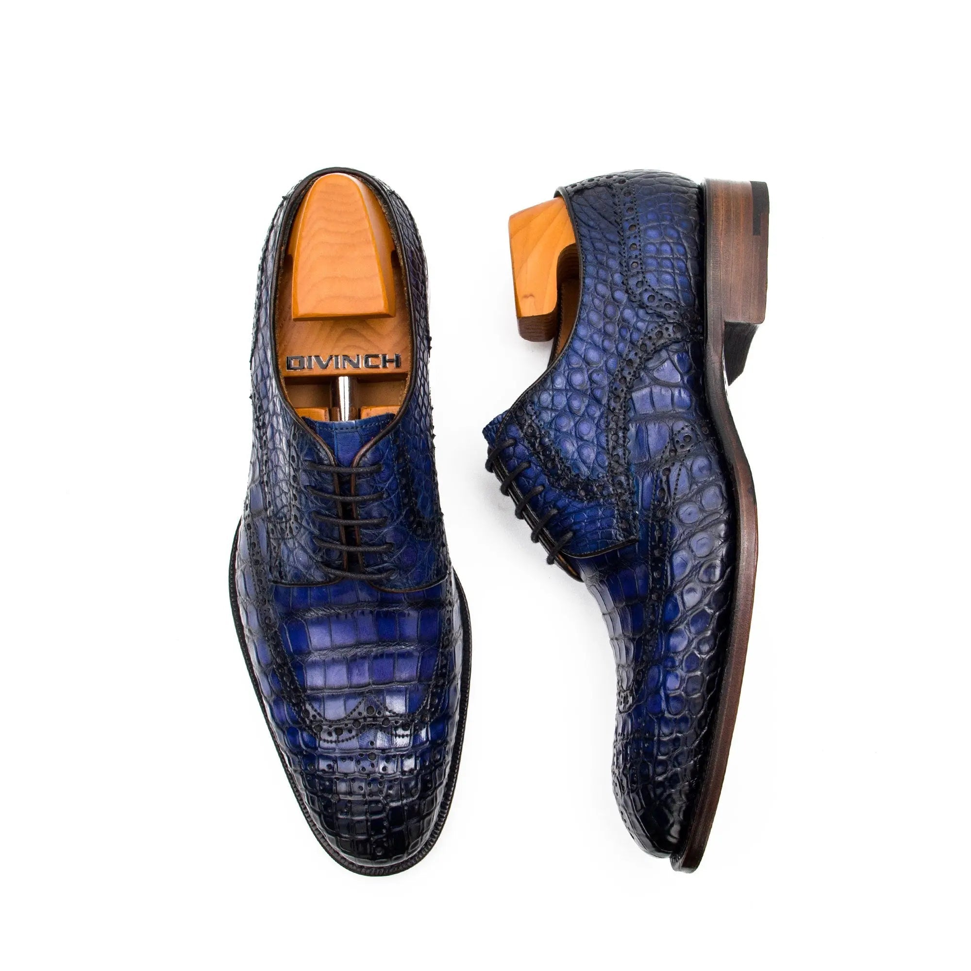 Nile crocodile leather Goodyear crafts derby shoes 21792106 - VanPasch