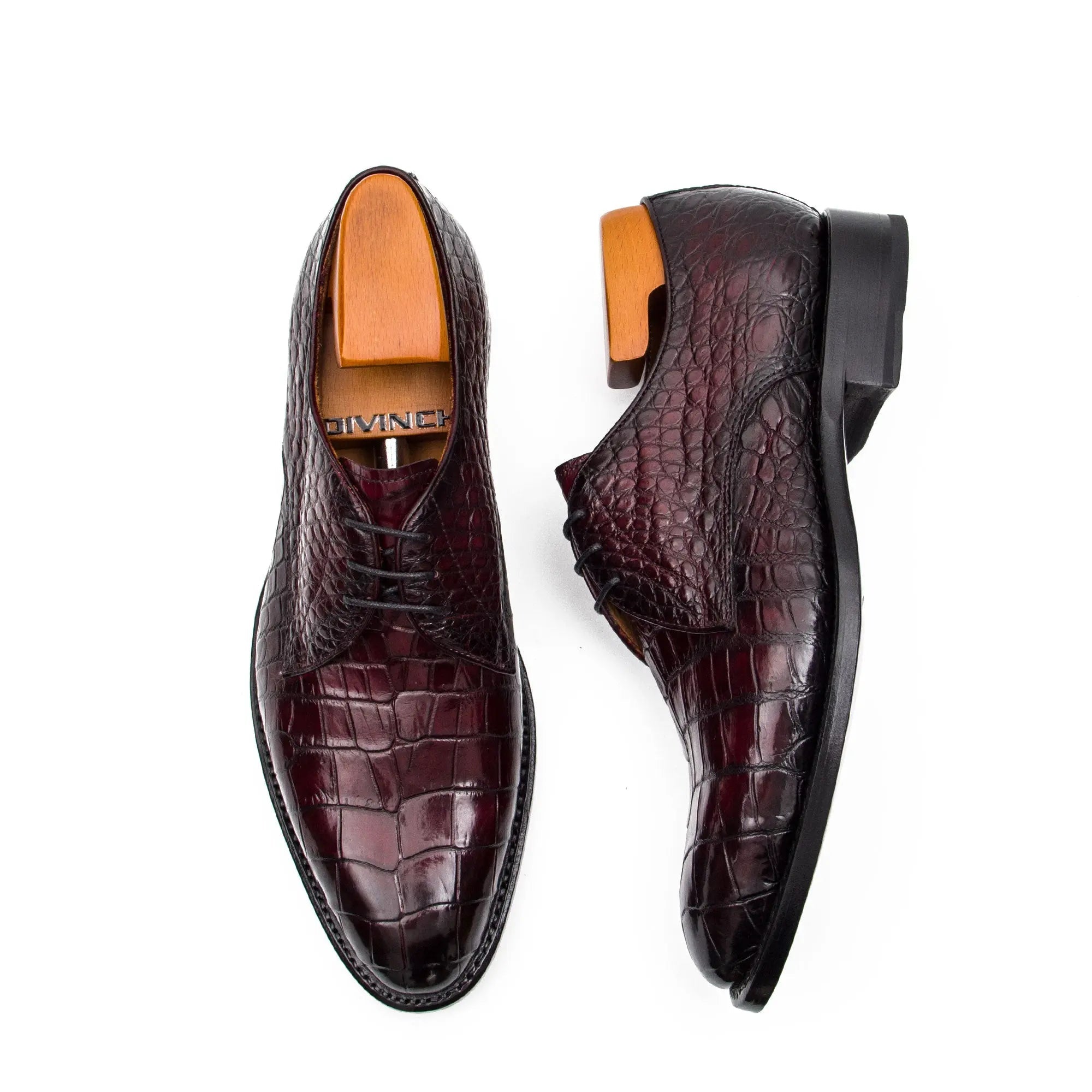 Nile crocodile leather Goodyear crafts derby shoes 54348610 - VanPasch