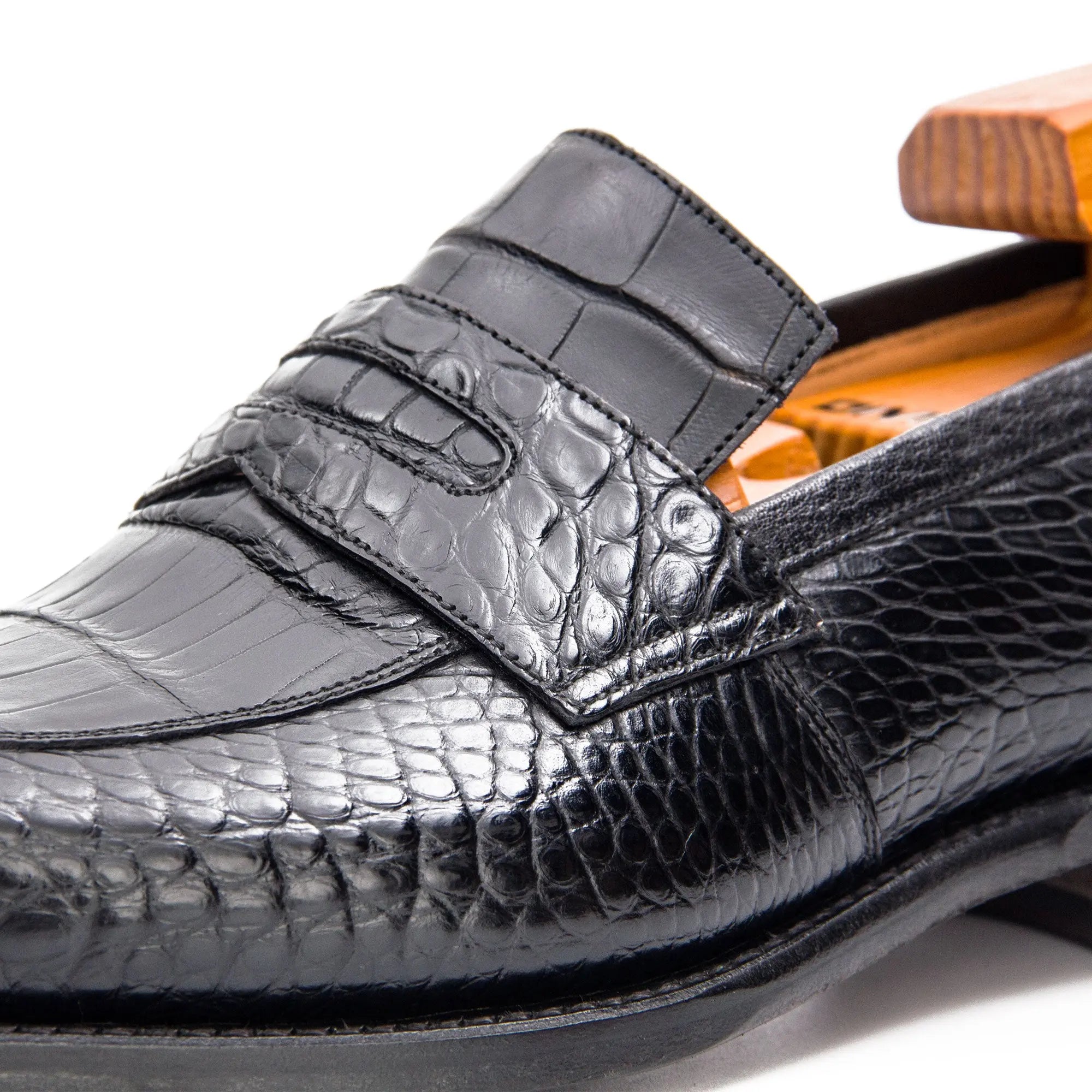 Nile crocodile leather Goodyear craft loafers 201652002 - VanPasch