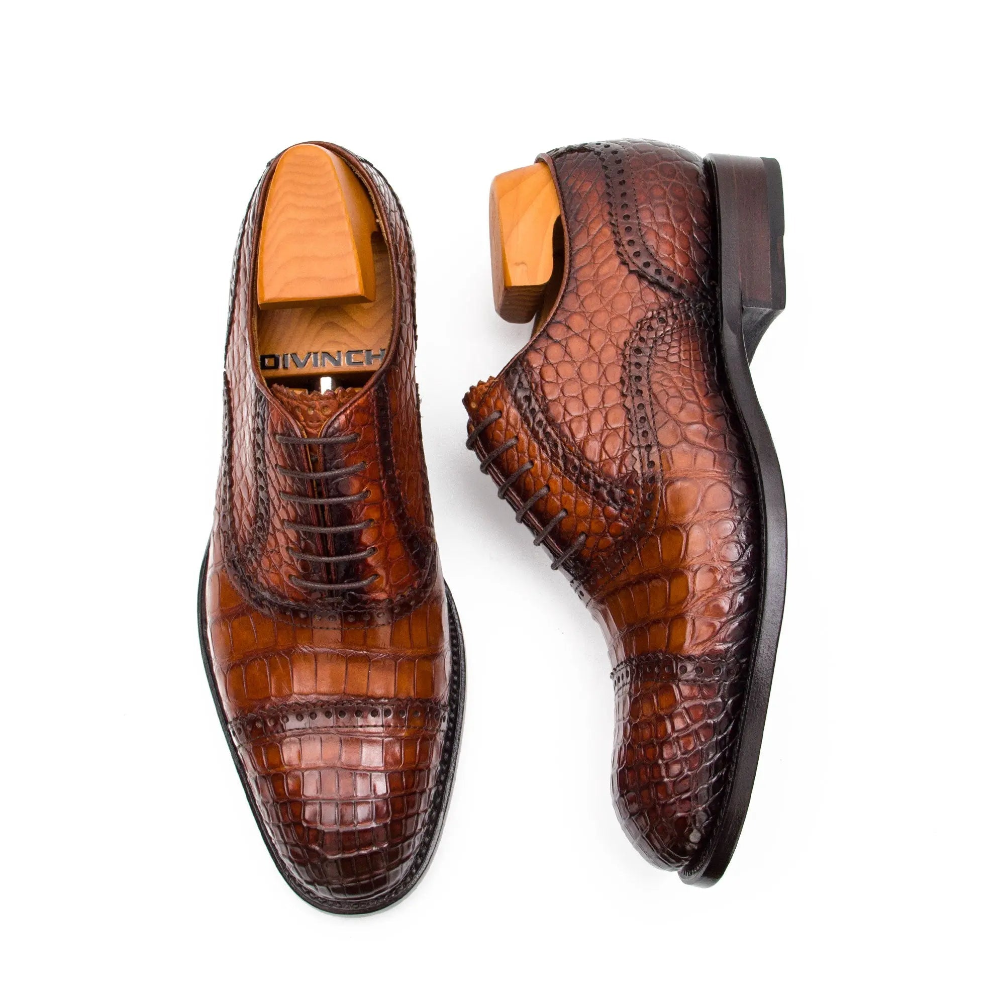 Nile crocodile leather Goodyear crafts Oxford shoes 28172001 - VanPasch