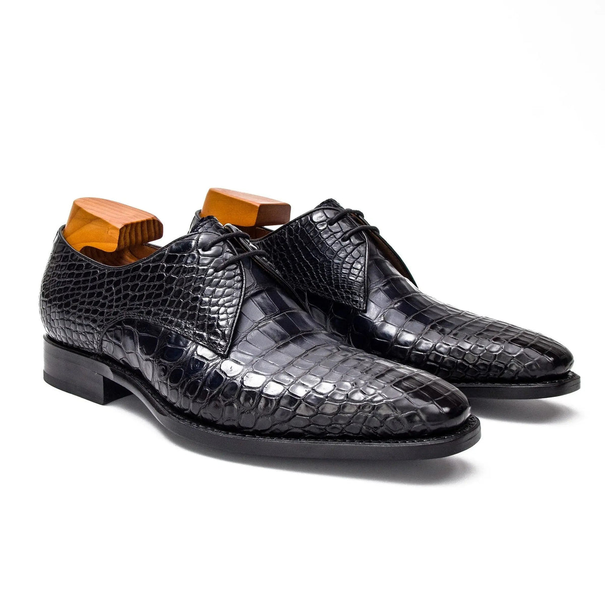 Nile crocodile leather Goodyear crafts derby shoes 63478824 - VanPasch