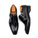 Goodyear handmade genuine leather outsole Monk shoes 63532002 - VanPasch