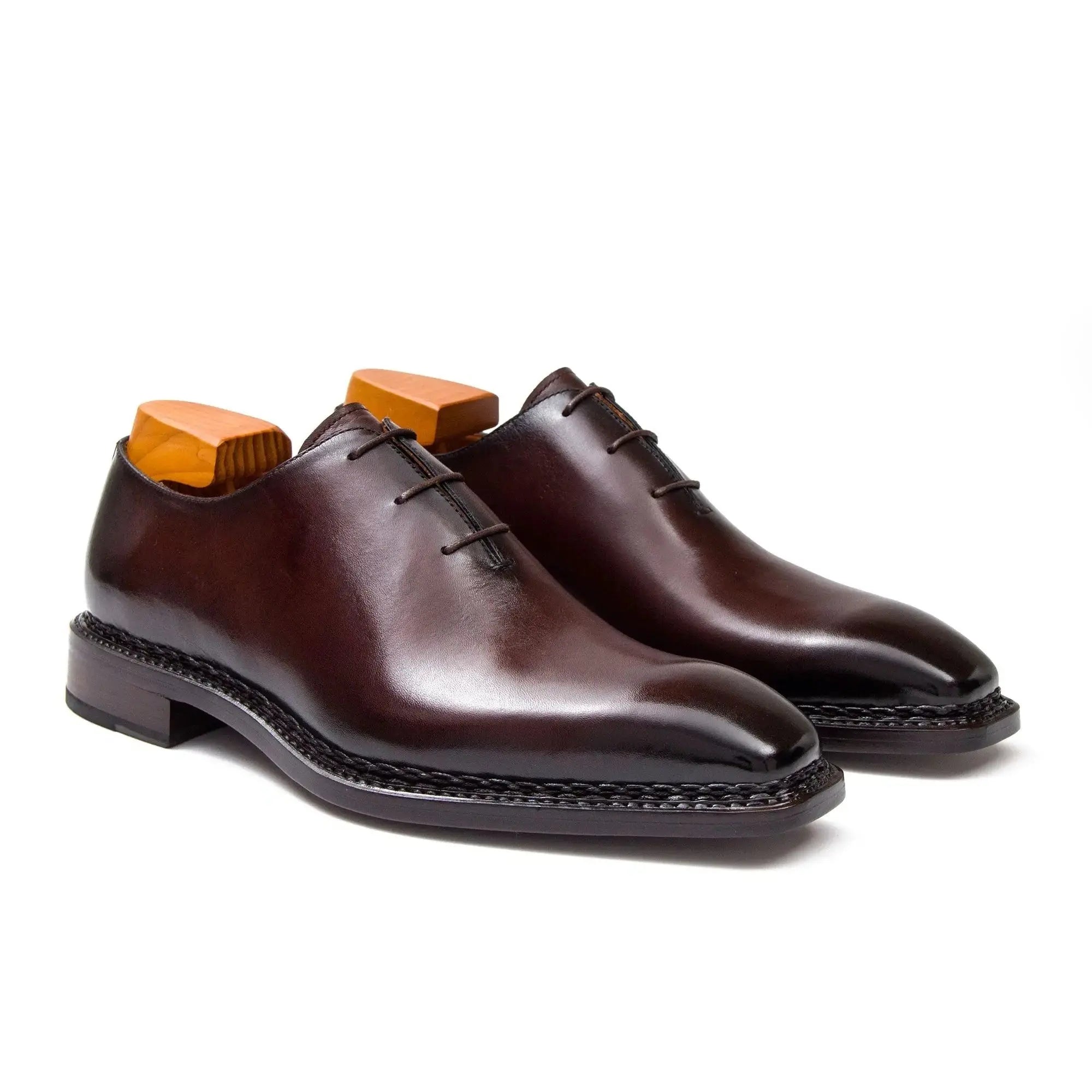 Goodyear hand-soled Oxford shoes 20502002 - VanPasch