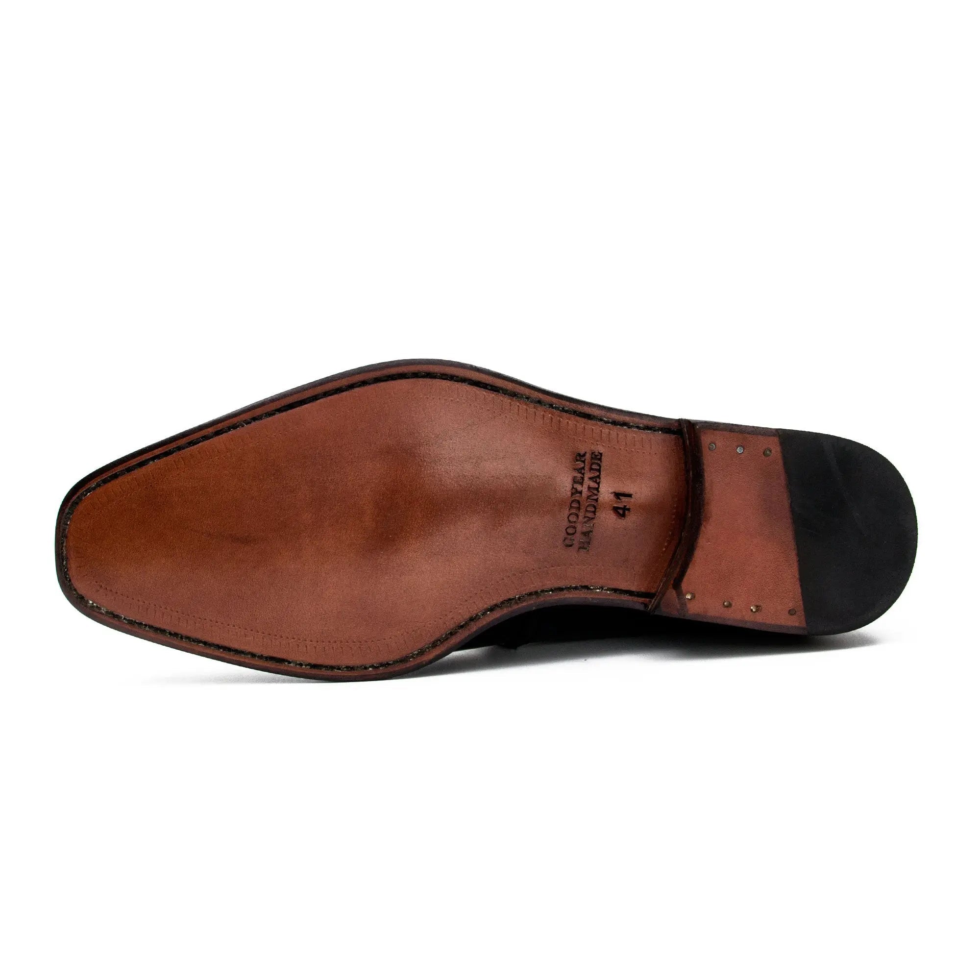 Goodyear calfskin patent leather outsole Derby shoes 20372002 - VanPasch
