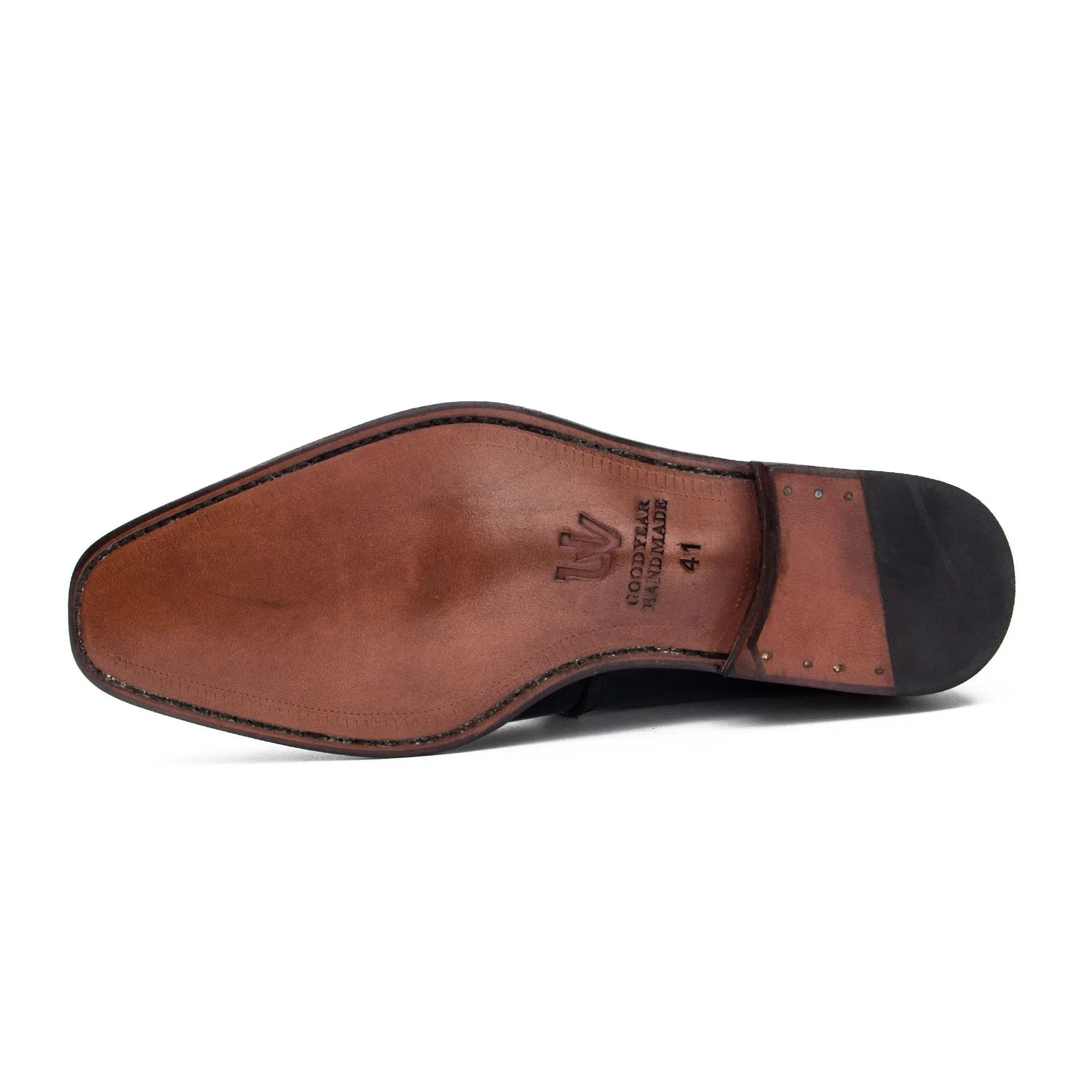 Goodyear calfskin brogue derby shoes 20562001 - VanPasch