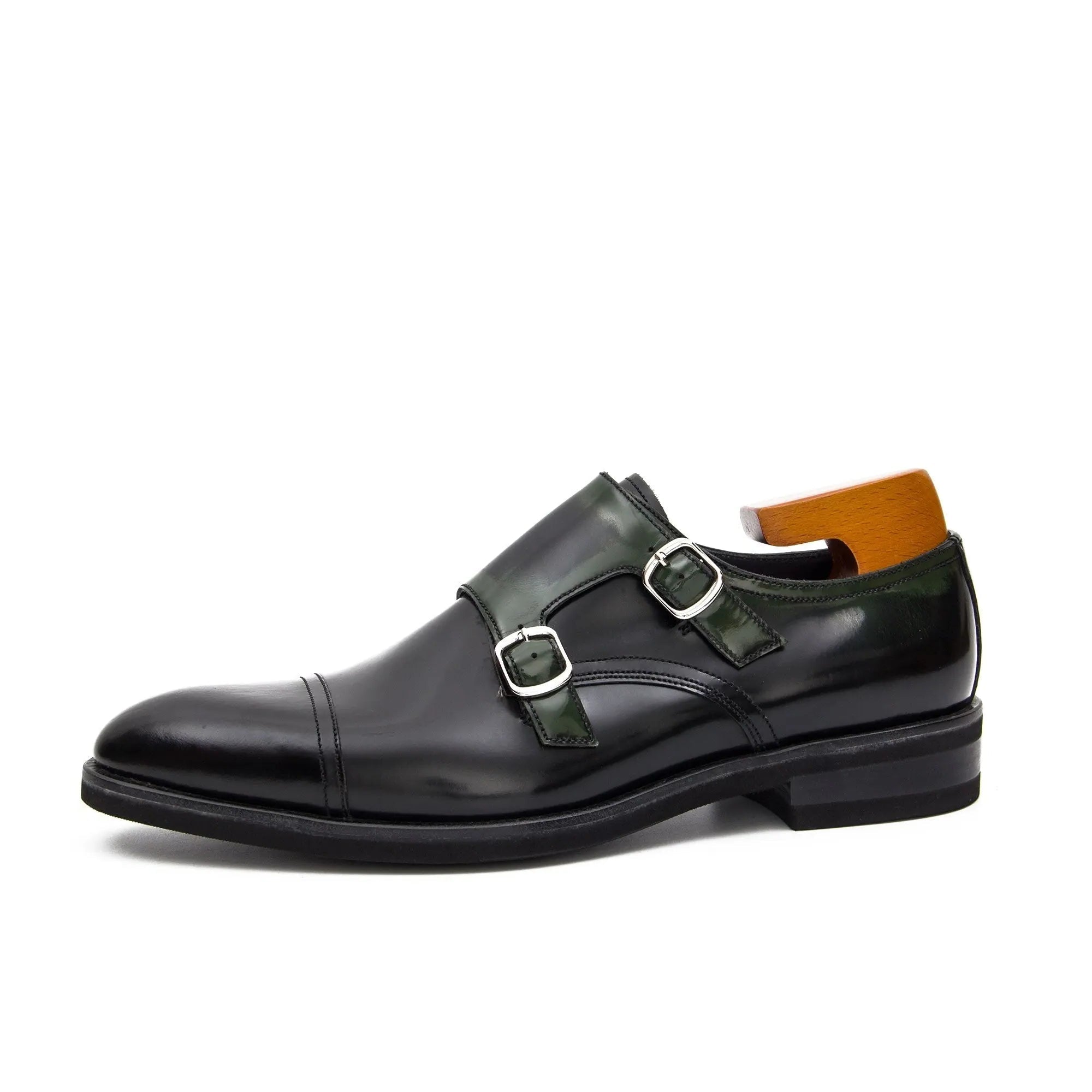 Goodyear handmade genuine leather outsole Monk shoes 63518610 - VanPasch