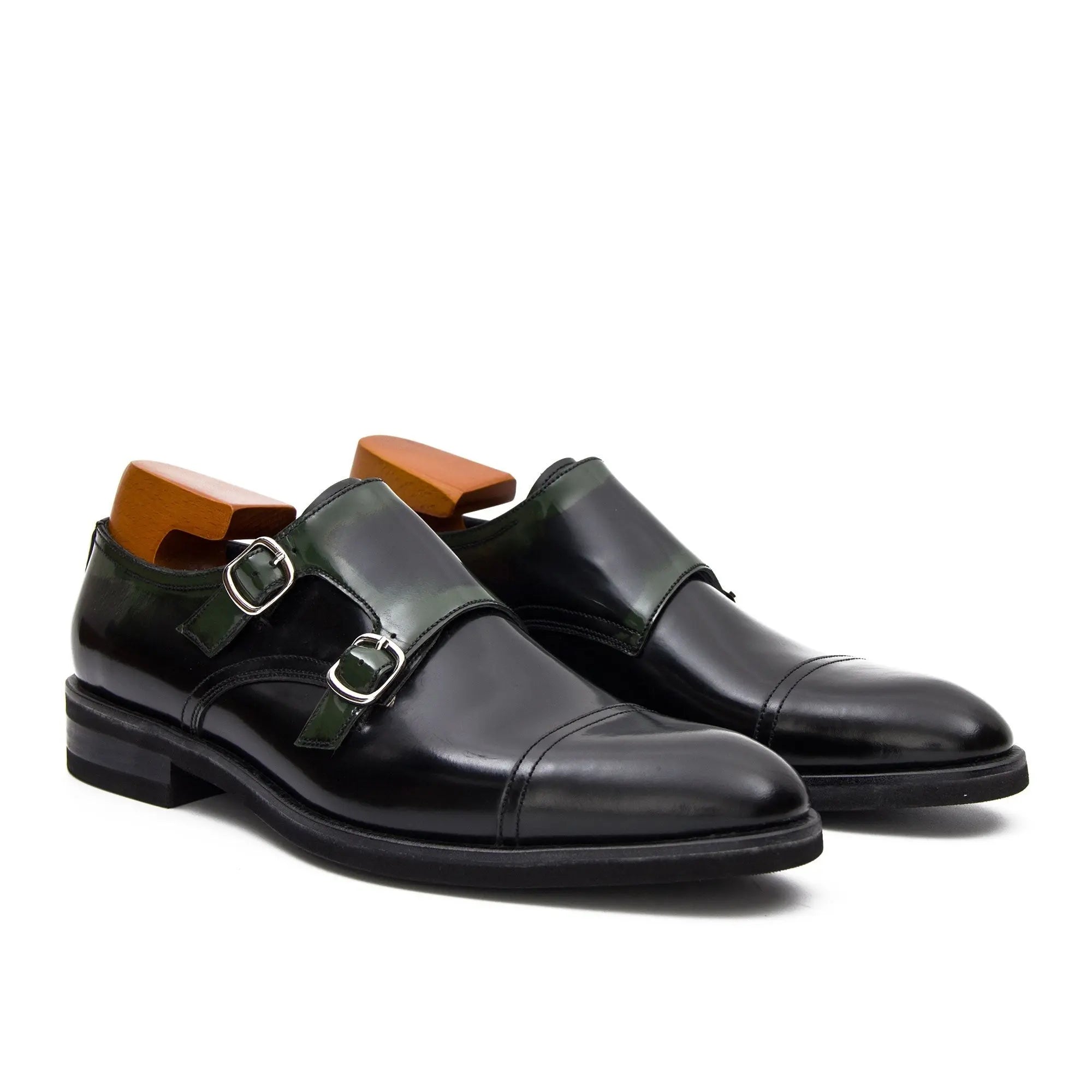 Goodyear handmade genuine leather outsole Monk shoes 63518610 - VanPasch
