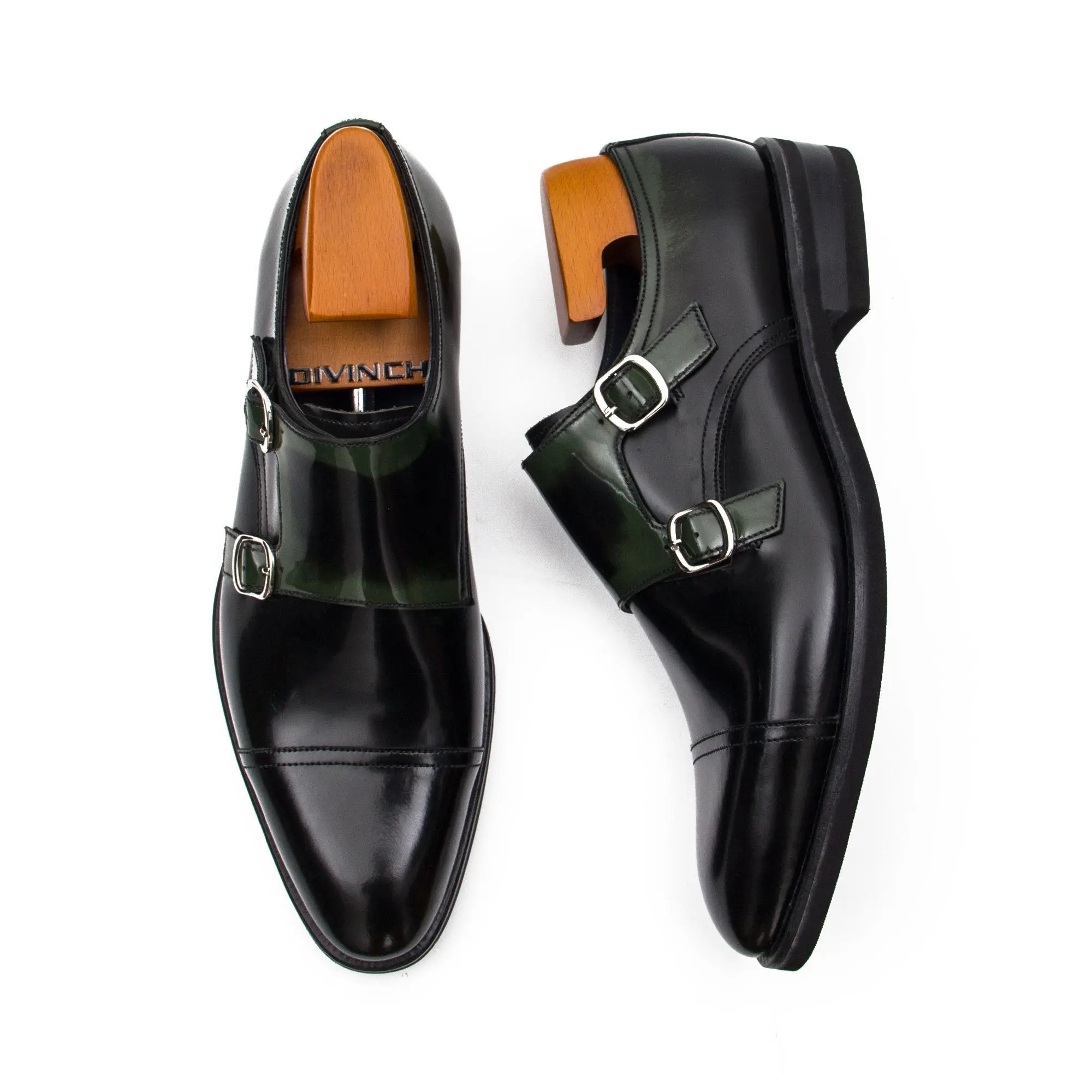 Goodyear handmade genuine leather outsole Monk shoes 63518610 - VanPasch