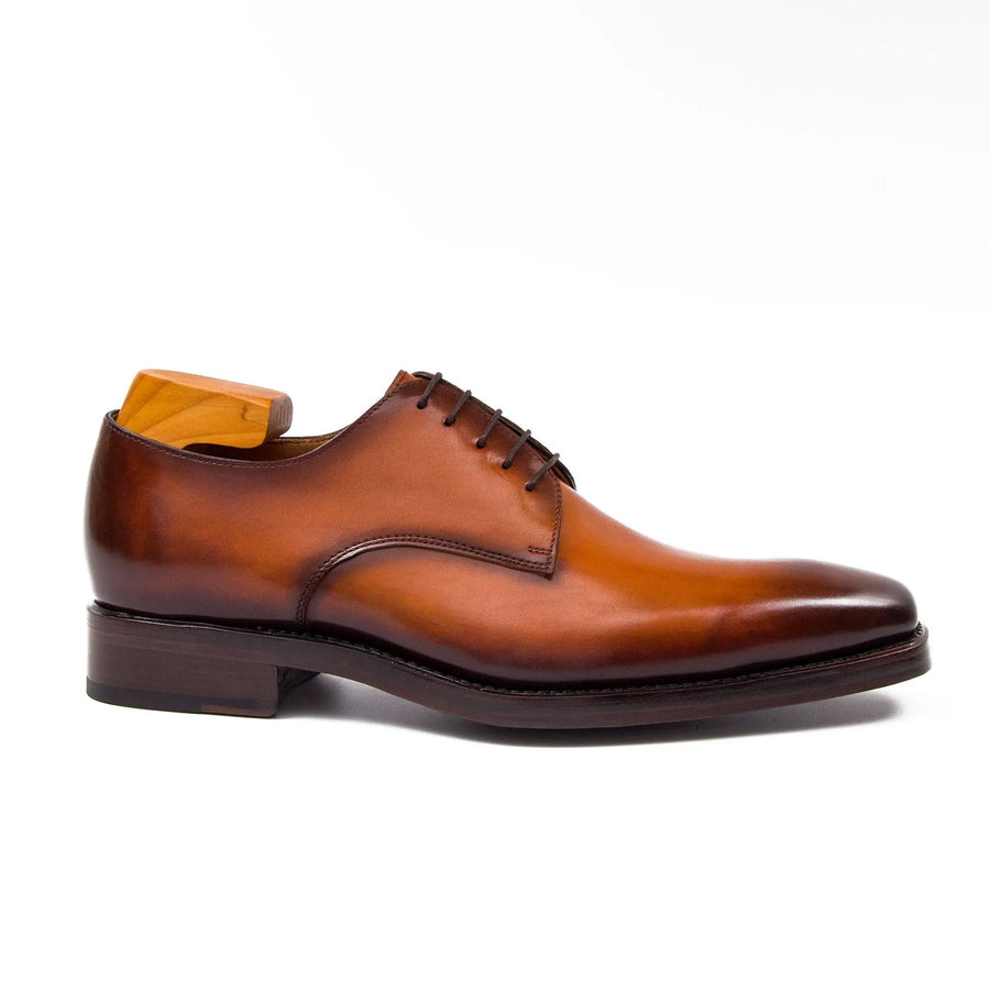 Cognac Wholecut Derby Shoe