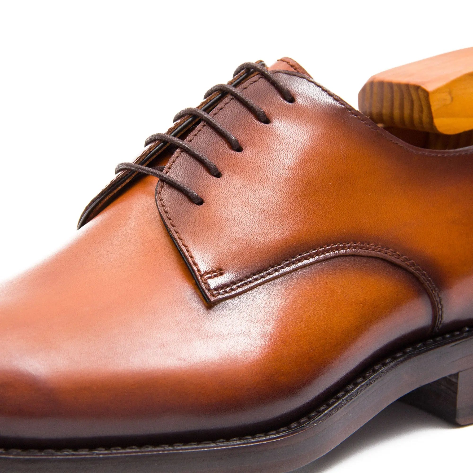 Goodyear handmade genuine leather outsole derby shoes VanPasch