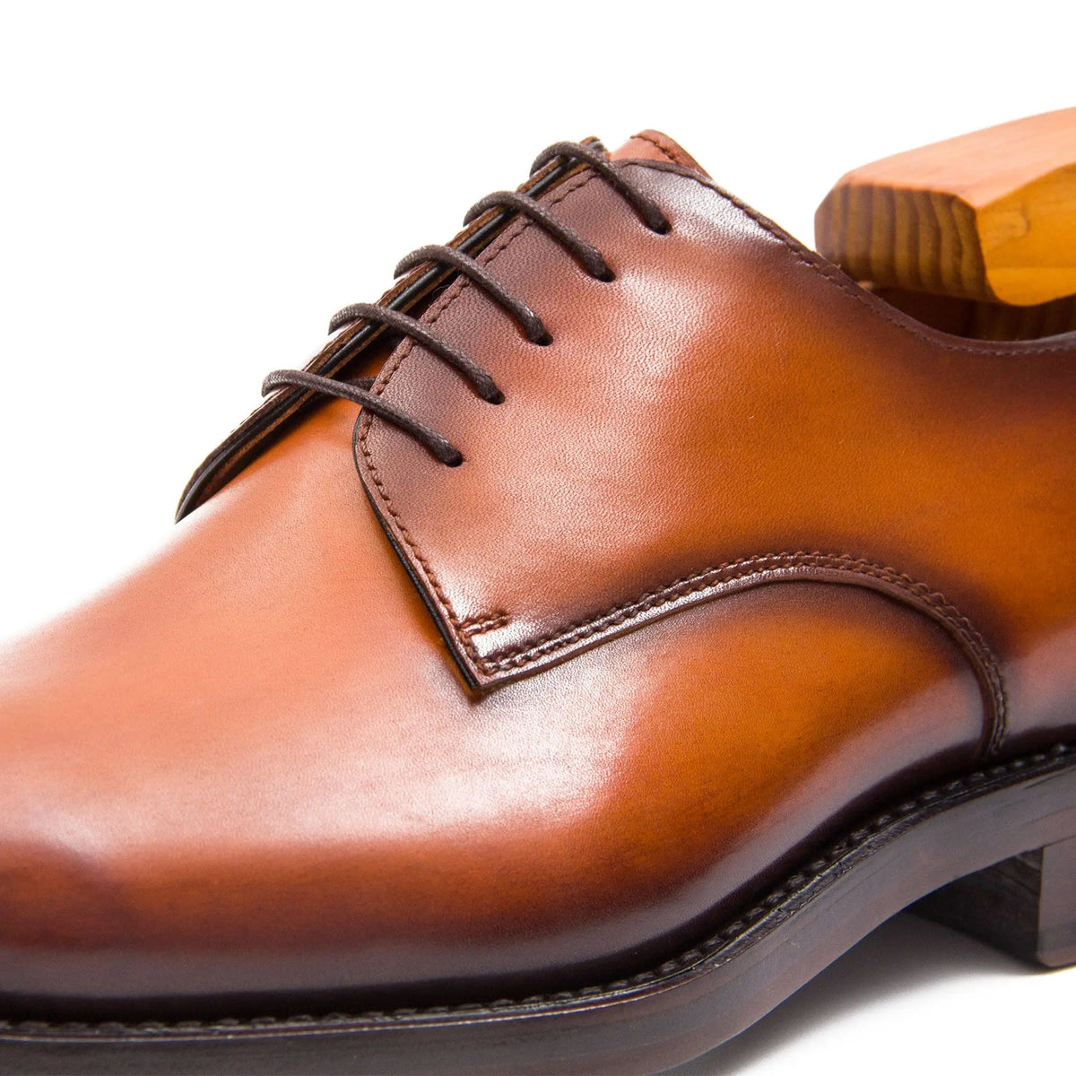 Goodyear handmade genuine leather outsole derby shoes VanPasch