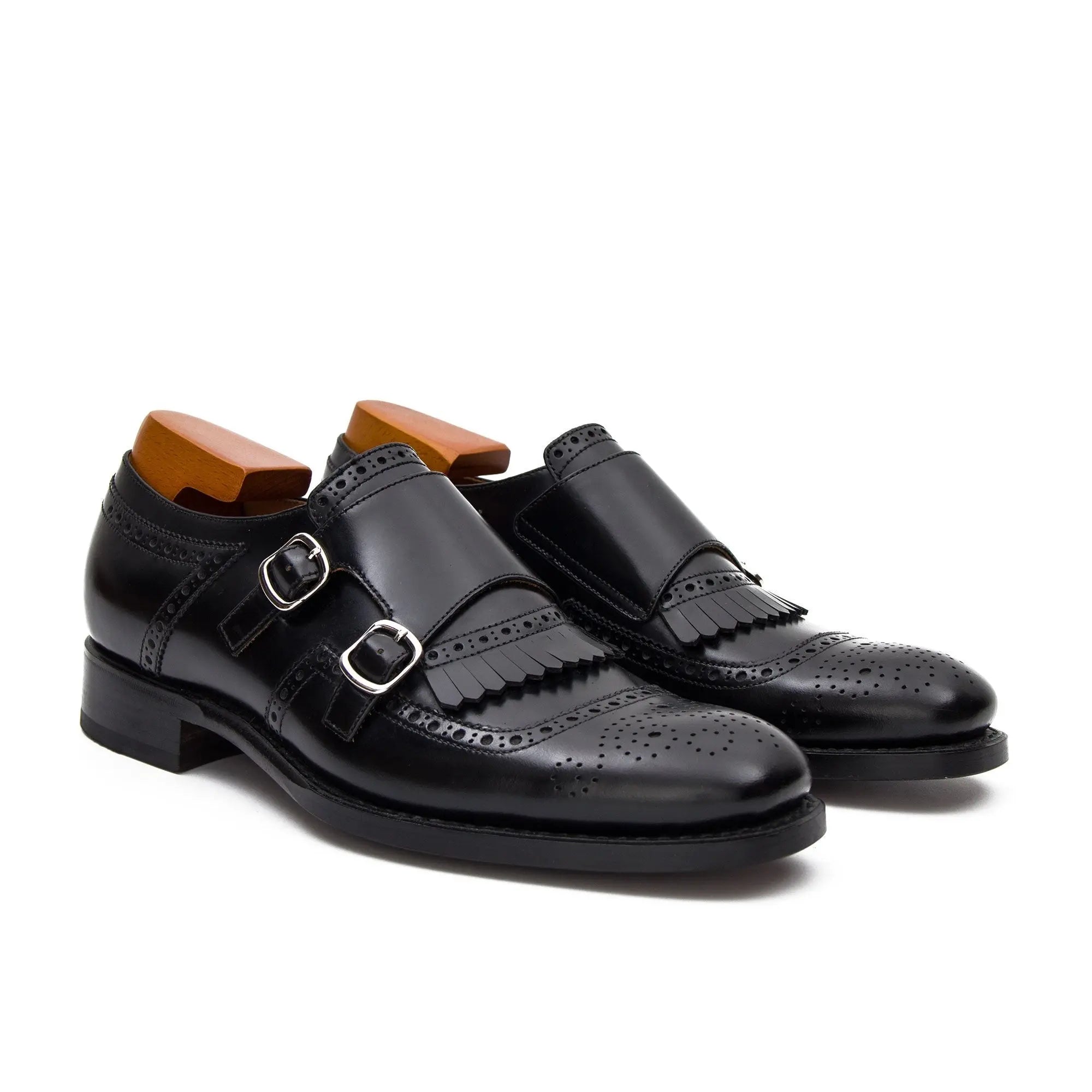 Goodyear calfskin brogue MONK shoes 190711930 - VanPasch