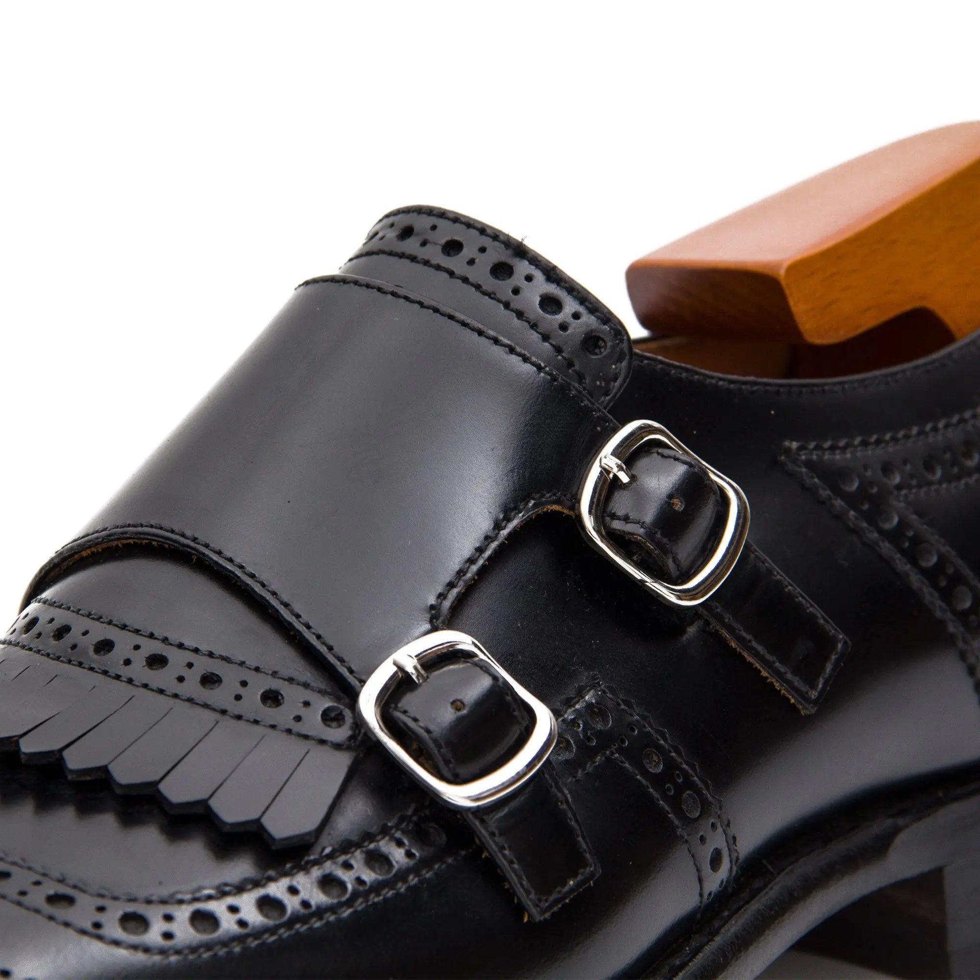 Goodyear calfskin brogue MONK shoes 190711930 - VanPasch