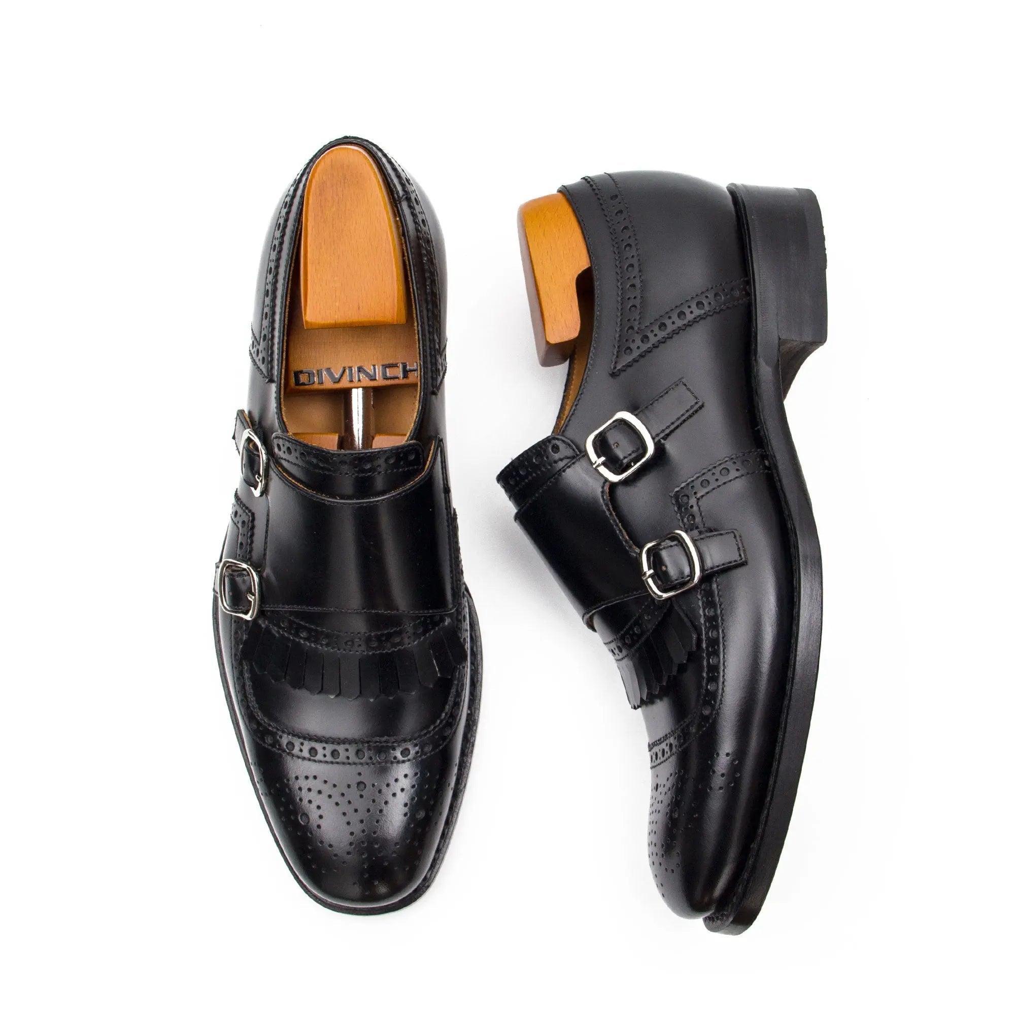 Goodyear calfskin brogue MONK shoes 190711930 - VanPasch