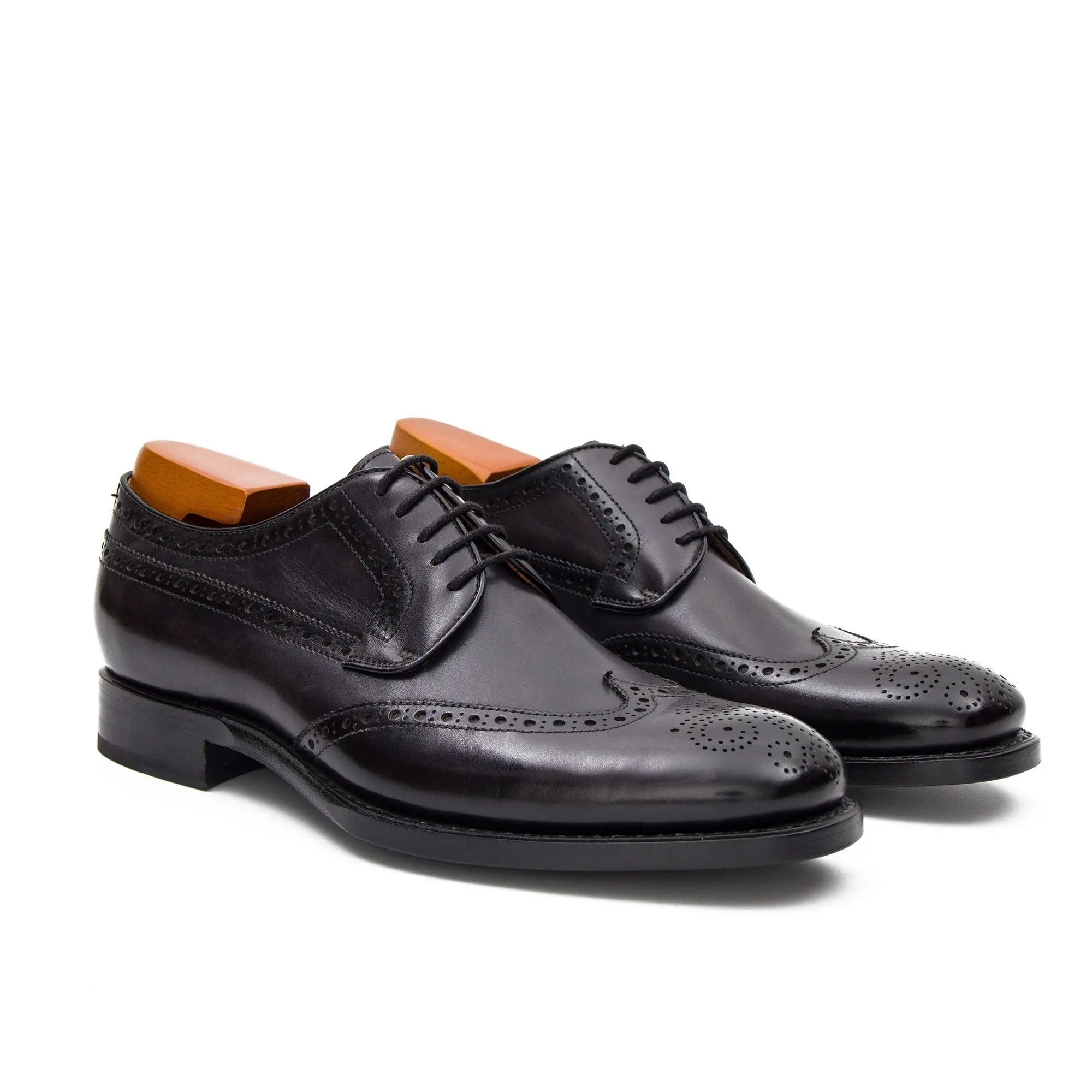 Goodyear calfskin brogue derby shoes 20571930 - VanPasch