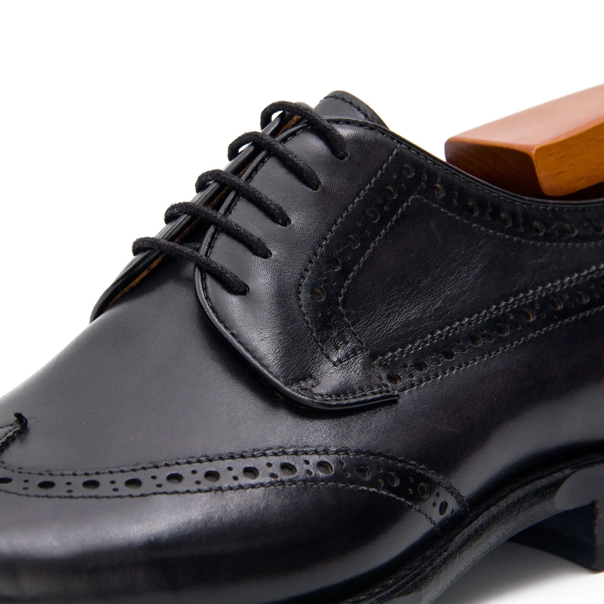 Goodyear calfskin brogue derby shoes 20571930 - VanPasch