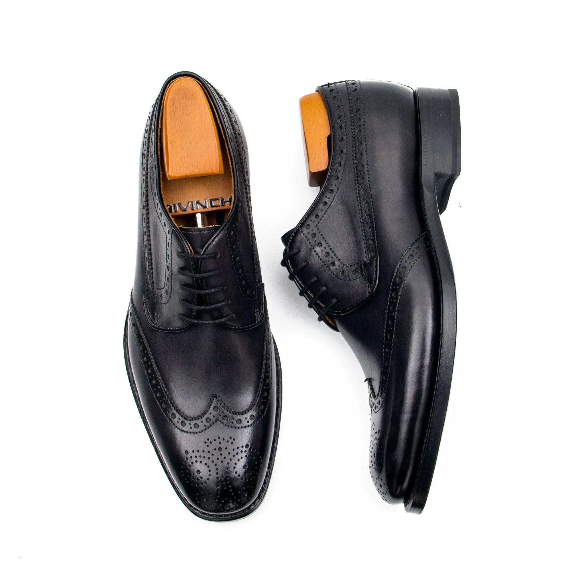 Goodyear calfskin brogue derby shoes 20571930 - VanPasch