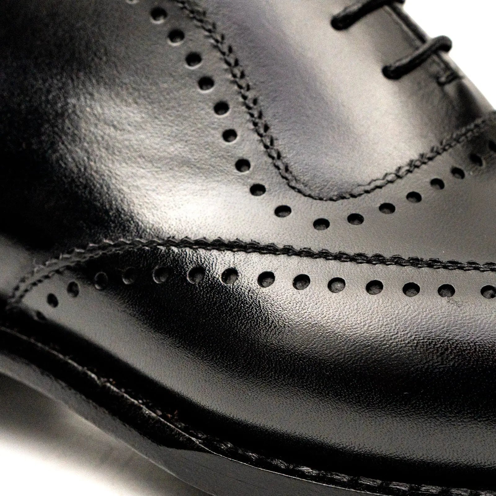 Men’s Black Brogue Oxford Shoes VanPasch