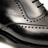 Men’s Black Brogue Oxford Shoes VanPasch