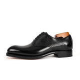 Men’s Black Brogue Oxford Shoes VanPasch