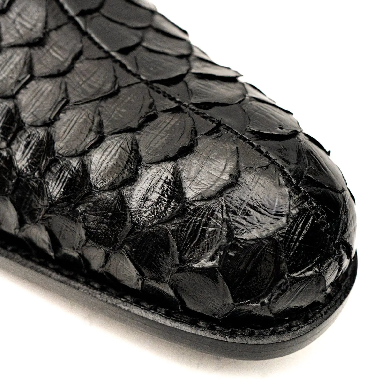 Men’s Black Python Leather Oxfords VanPasch