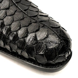 Men’s Black Python Leather Oxfords VanPasch