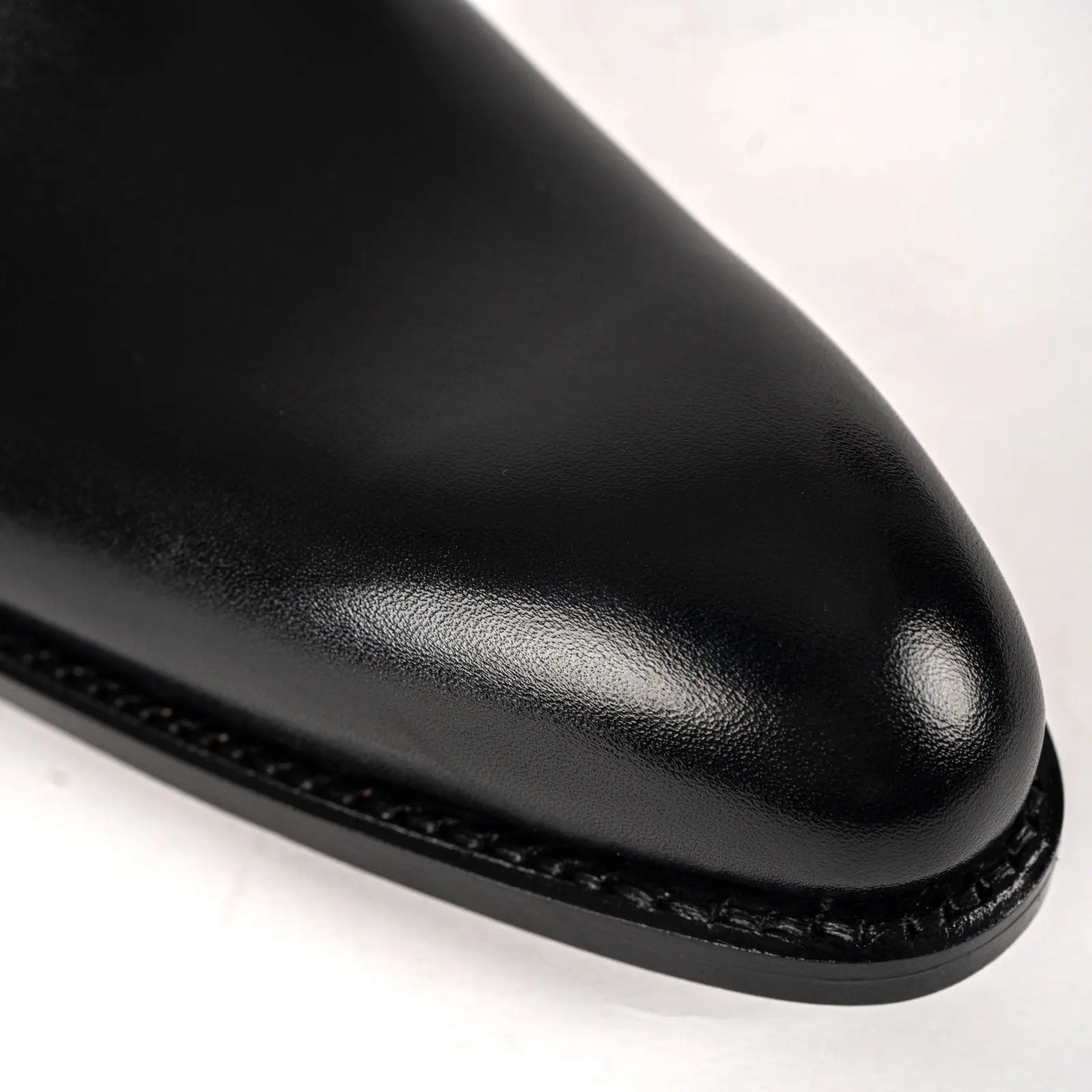 Men’s Black Single Monk Strap Shoes VanPasch