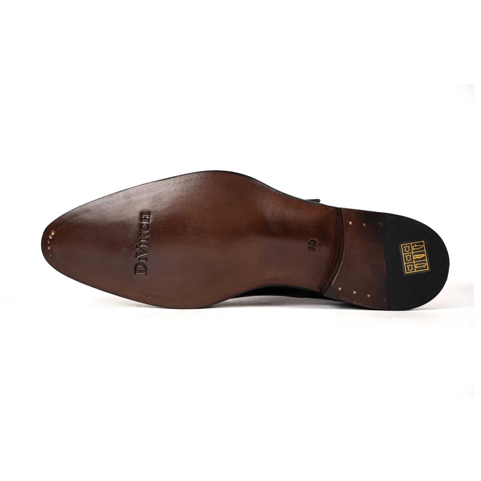 Men’s Black Single Monk Strap Shoes VanPasch