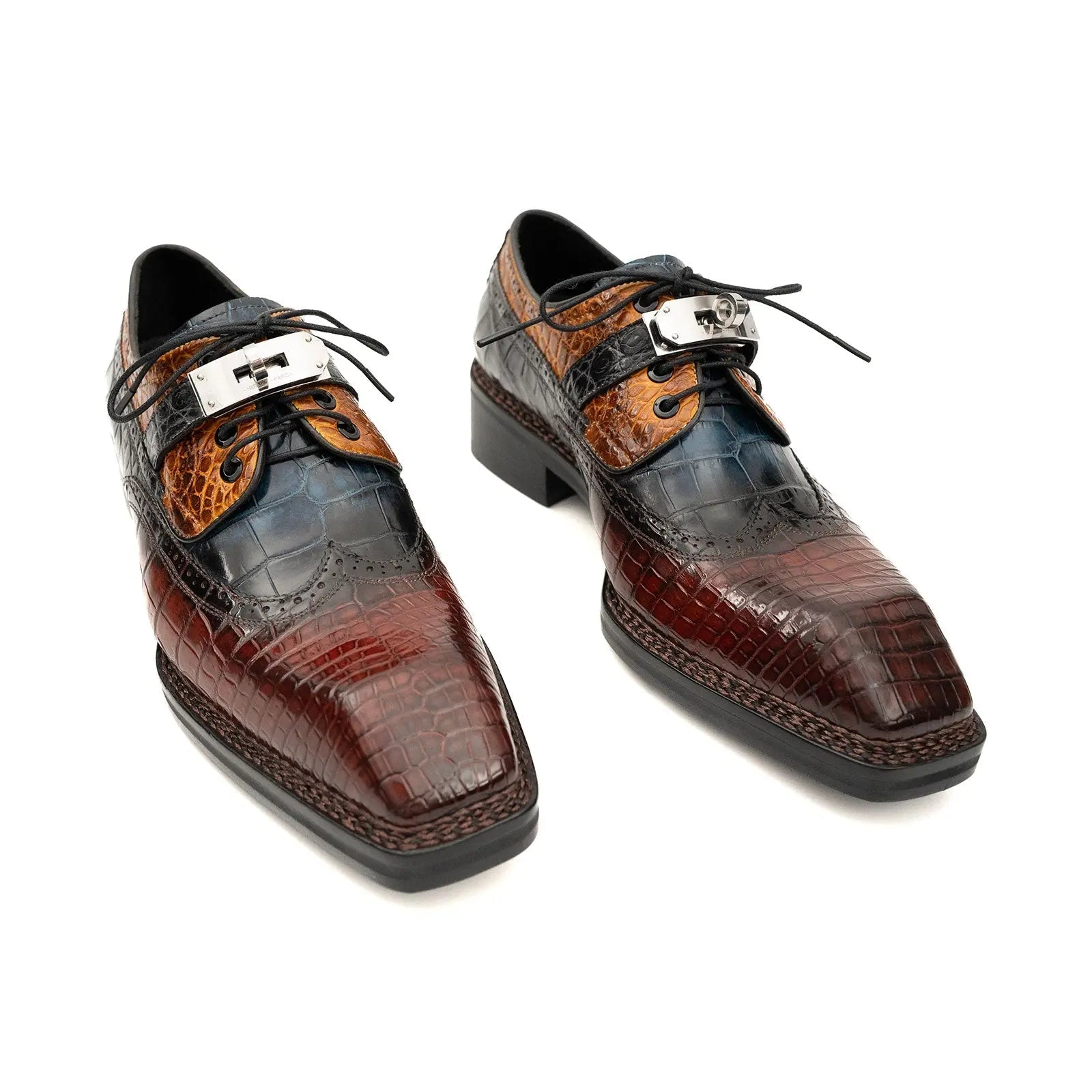 Nile Croc Buckle Wingtip Derby VanPasch