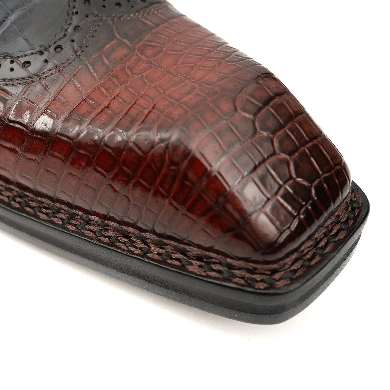 Nile Croc Buckle Wingtip Derby VanPasch