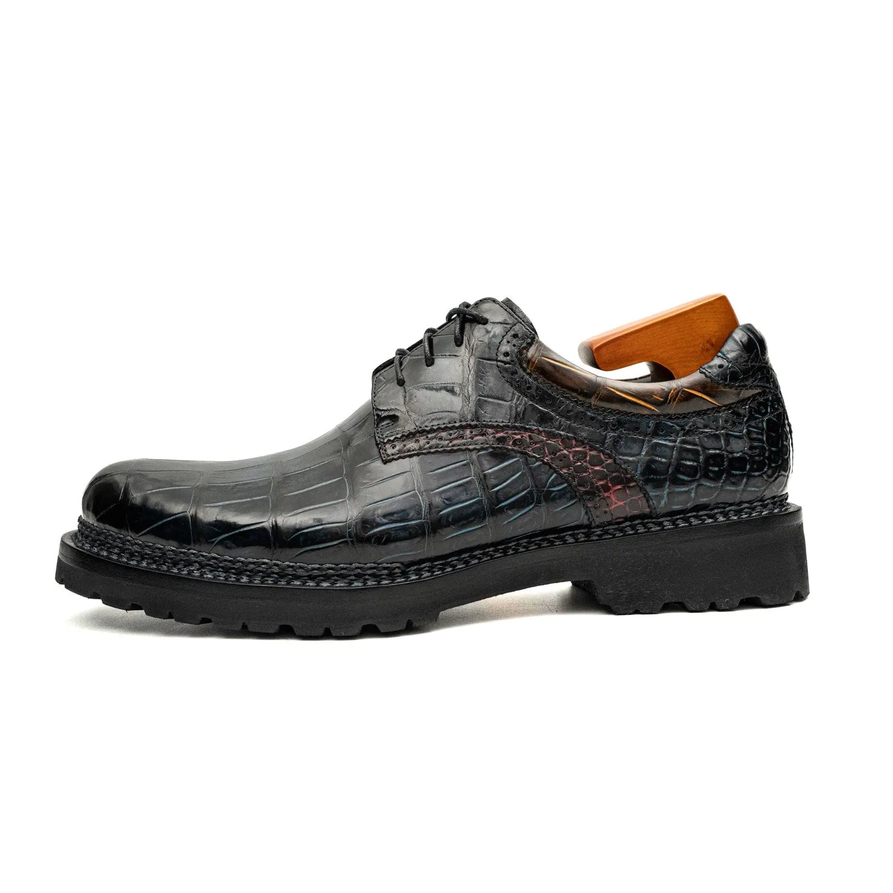 Nile Croc Norwegian Welt Vibram Derbies VanPasch