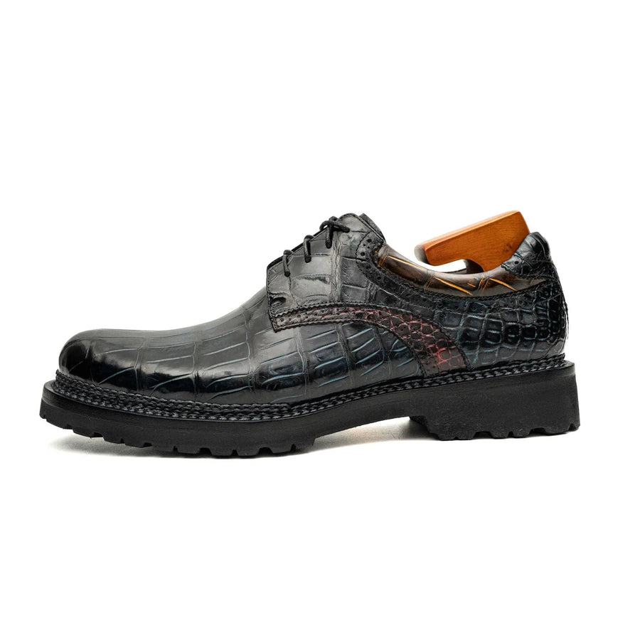 Nile Croc Norwegian Welt Vibram Derbies VanPasch