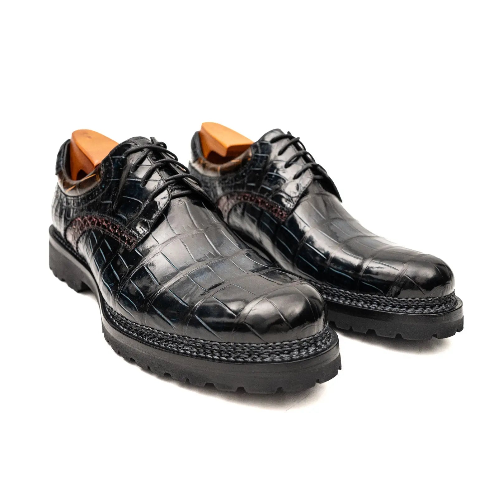 Nile Croc Norwegian Welt Vibram Derbies VanPasch