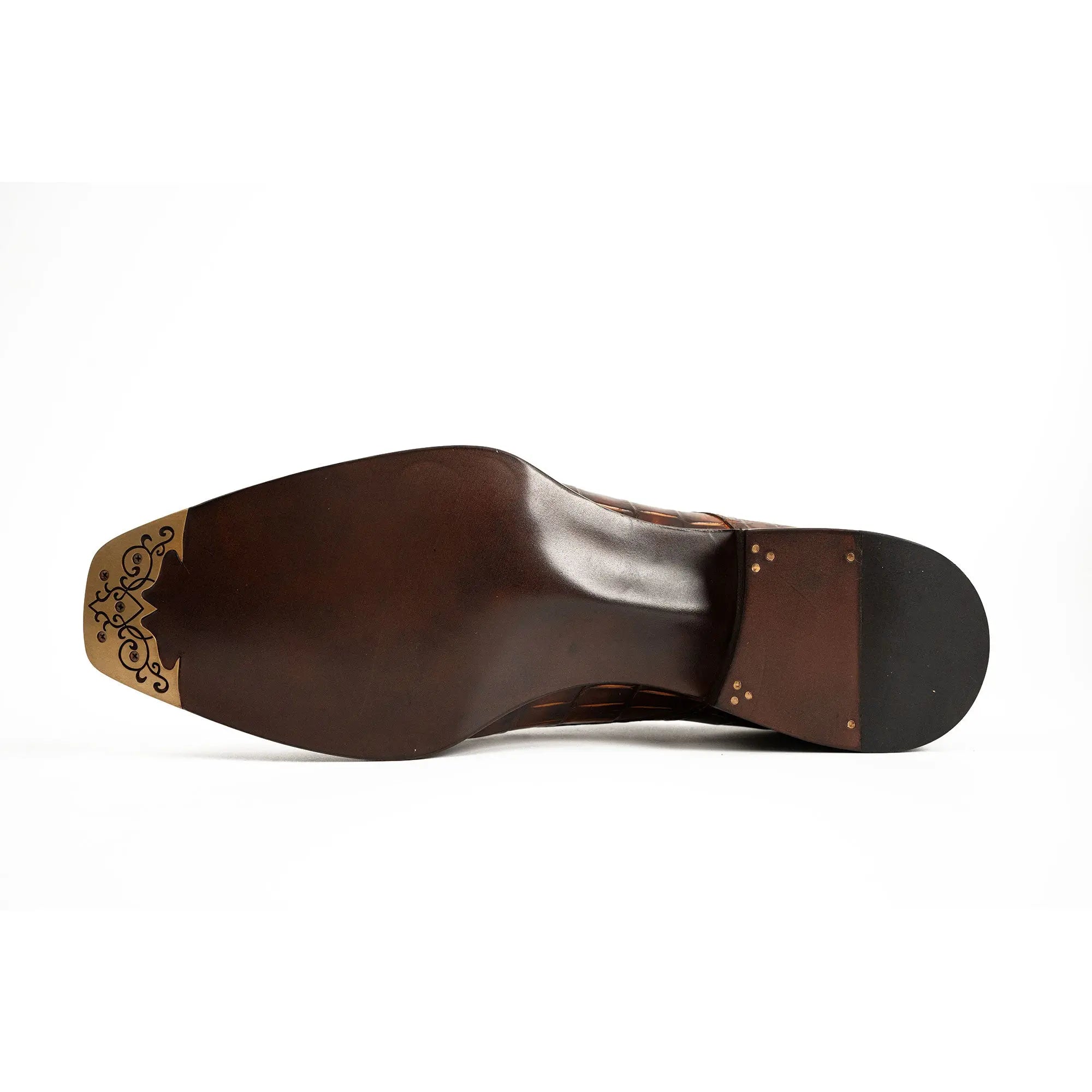 Norwegian-Stitched Nile Crocodile Derby Shoes VanPasch