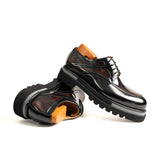 Oxblood Polished Moc-Toe Lug Derby VanPasch