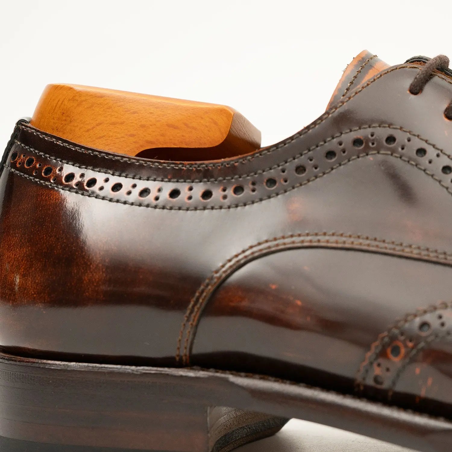 Patent leather goodyear welt dress shoes Brown VanPasch