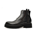 Platform Patent Combat Boots VanPasch