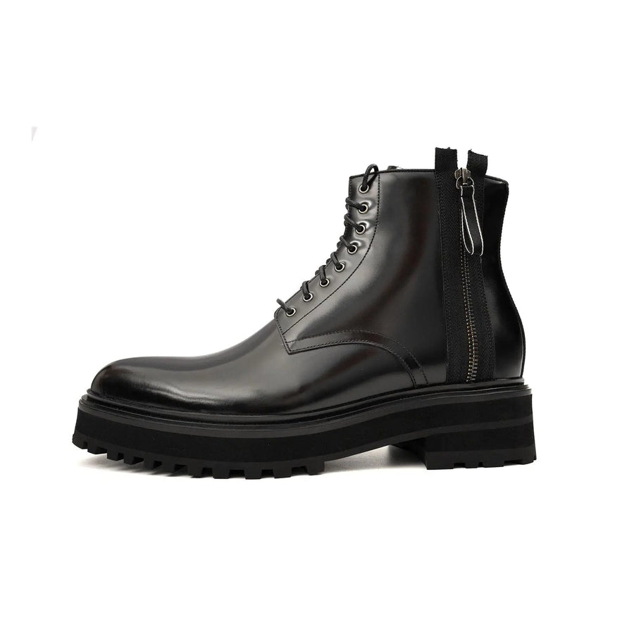 Platform Patent Combat Boots VanPasch