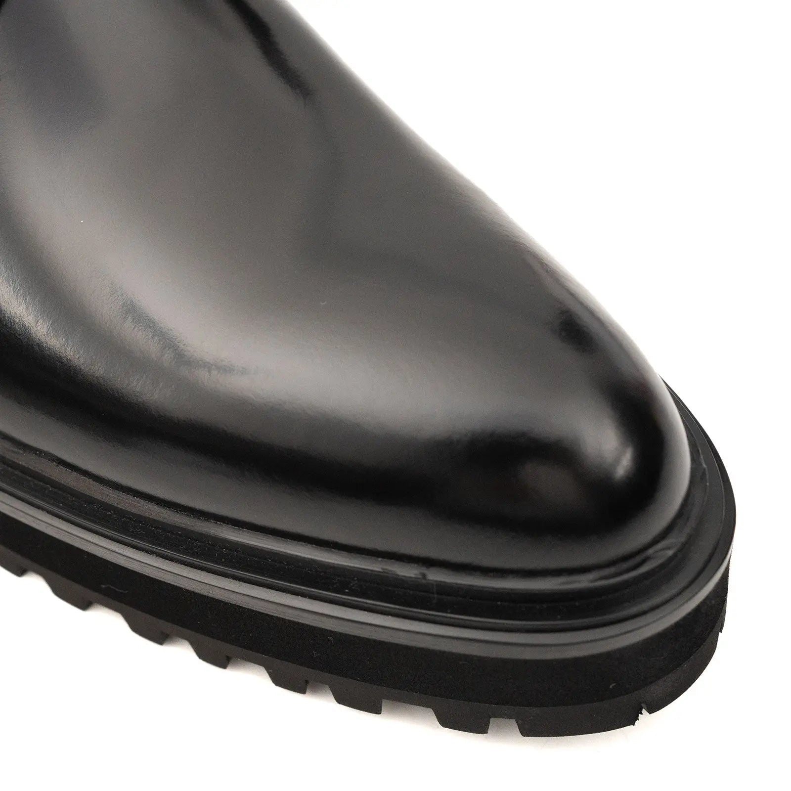 Platform Patent Combat Boots VanPasch