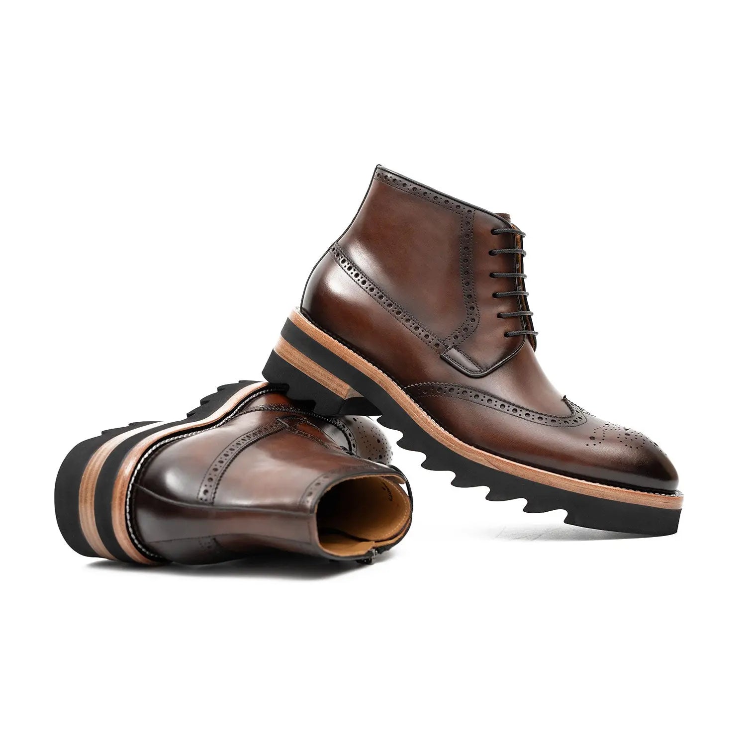 Side - Zipper Martin Boots Coffe VanPasch