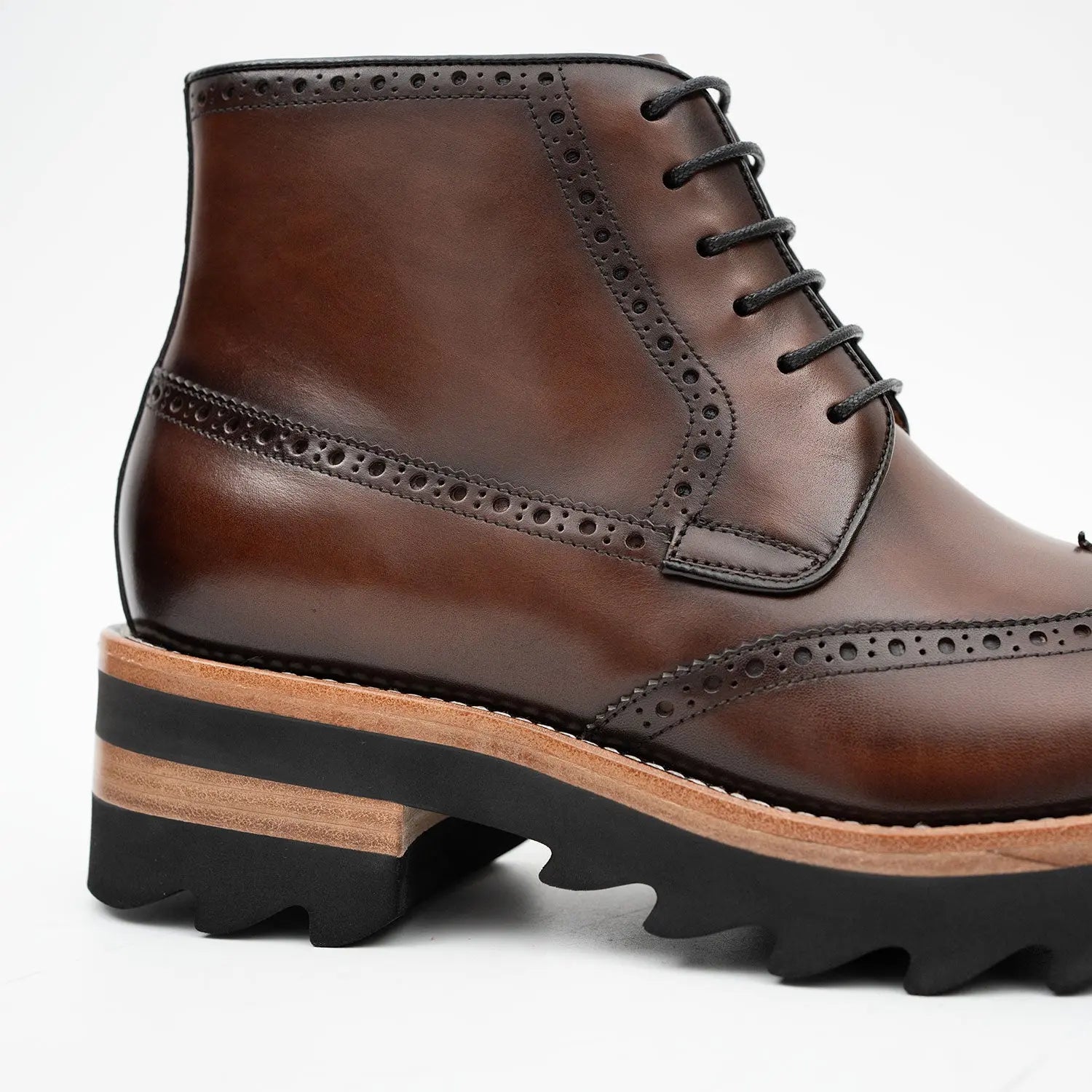 Side - Zipper Martin Boots Coffe VanPasch