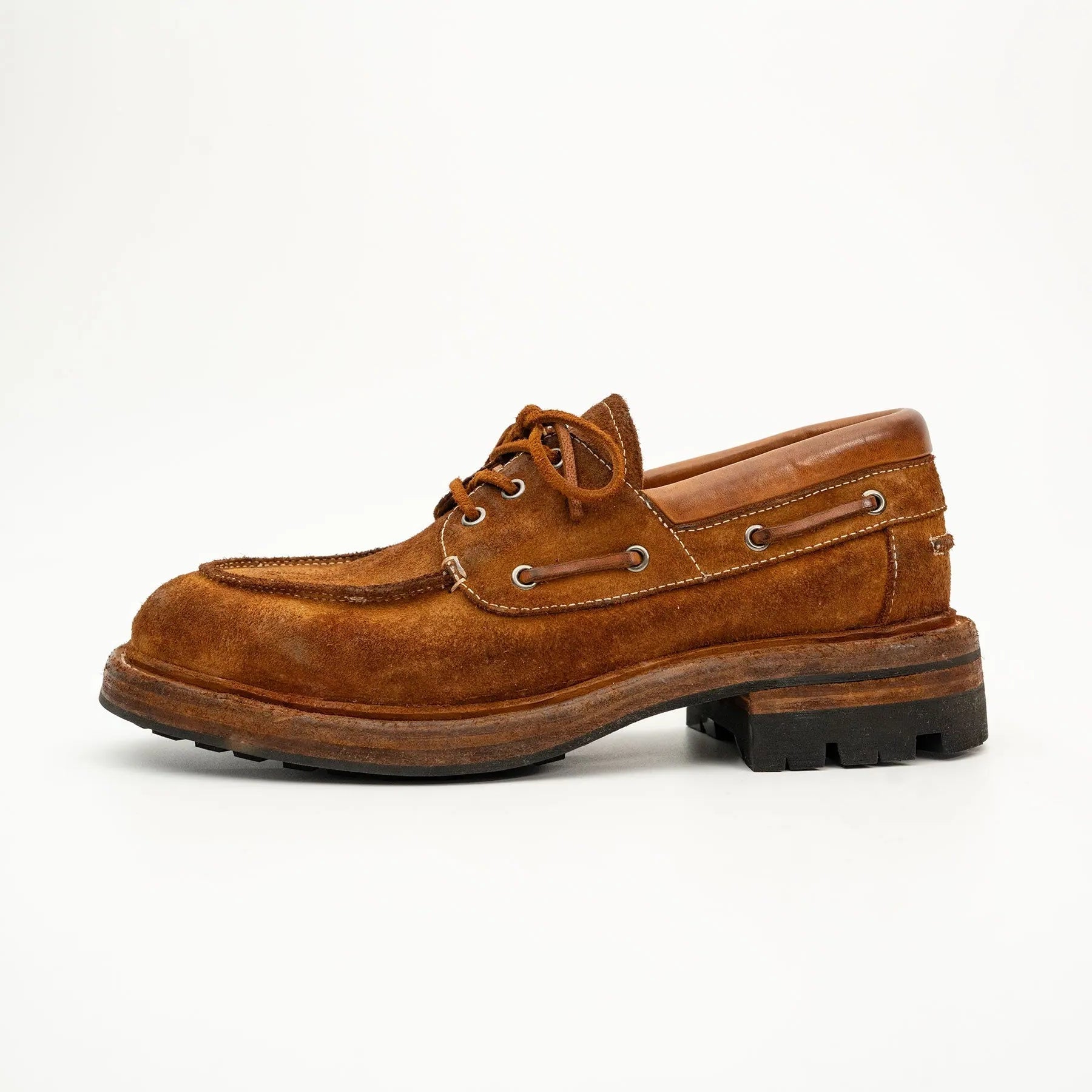 Washed Horsehide Moc Shoes