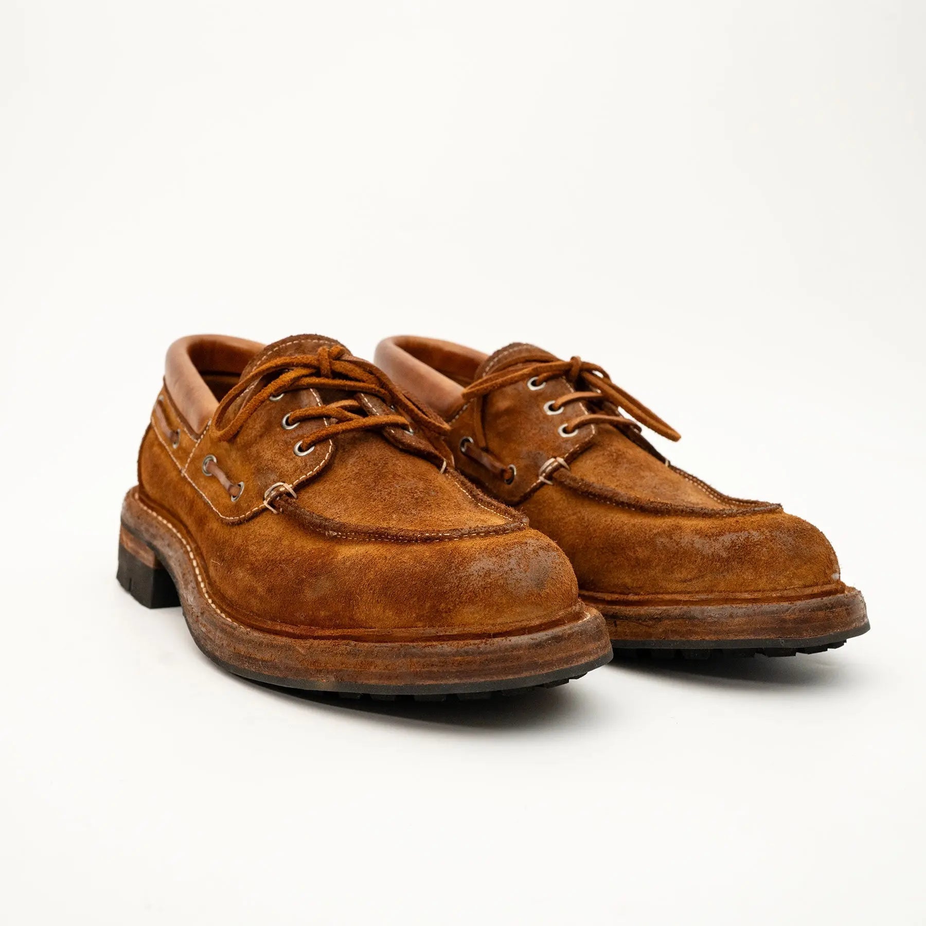 Washed Horsehide Moc Shoes