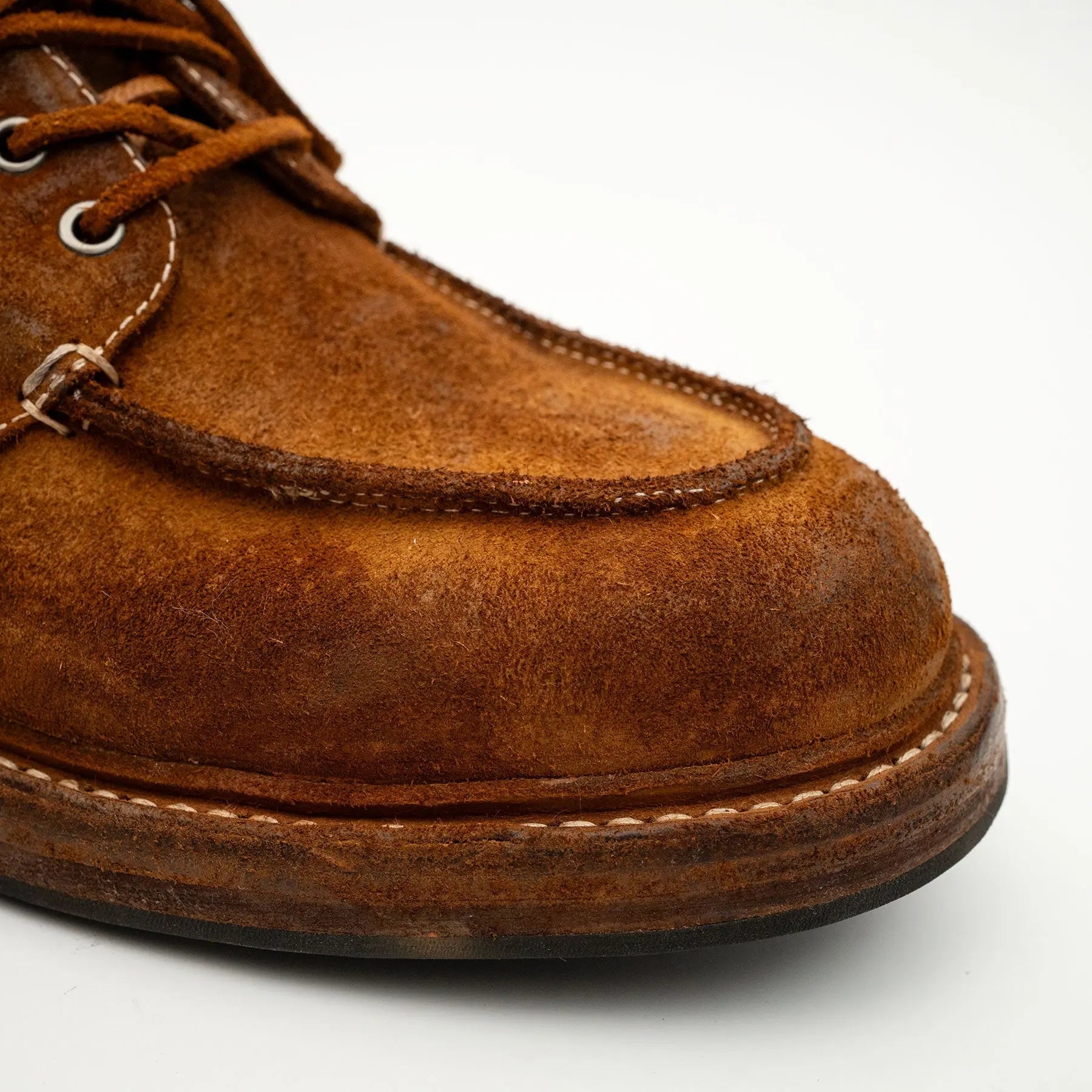 Washed Horsehide Moc Shoes