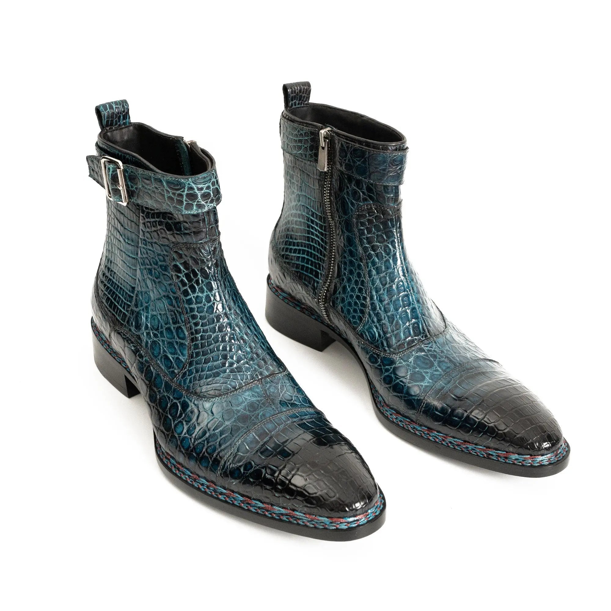Teal Alligator Chelsea Boot VanPasch