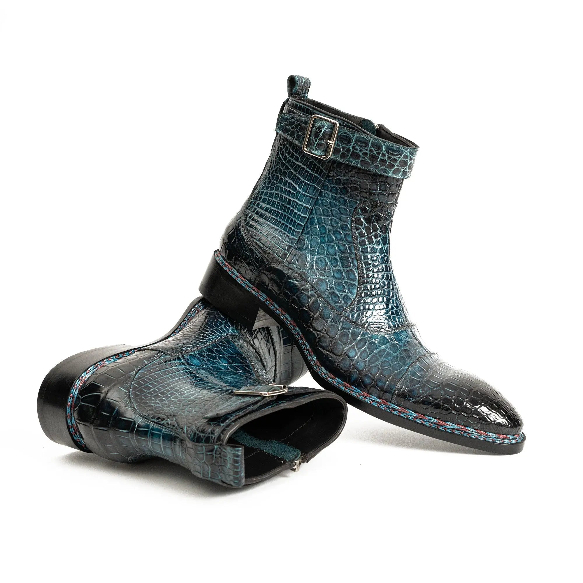 Teal Alligator Chelsea Boot VanPasch
