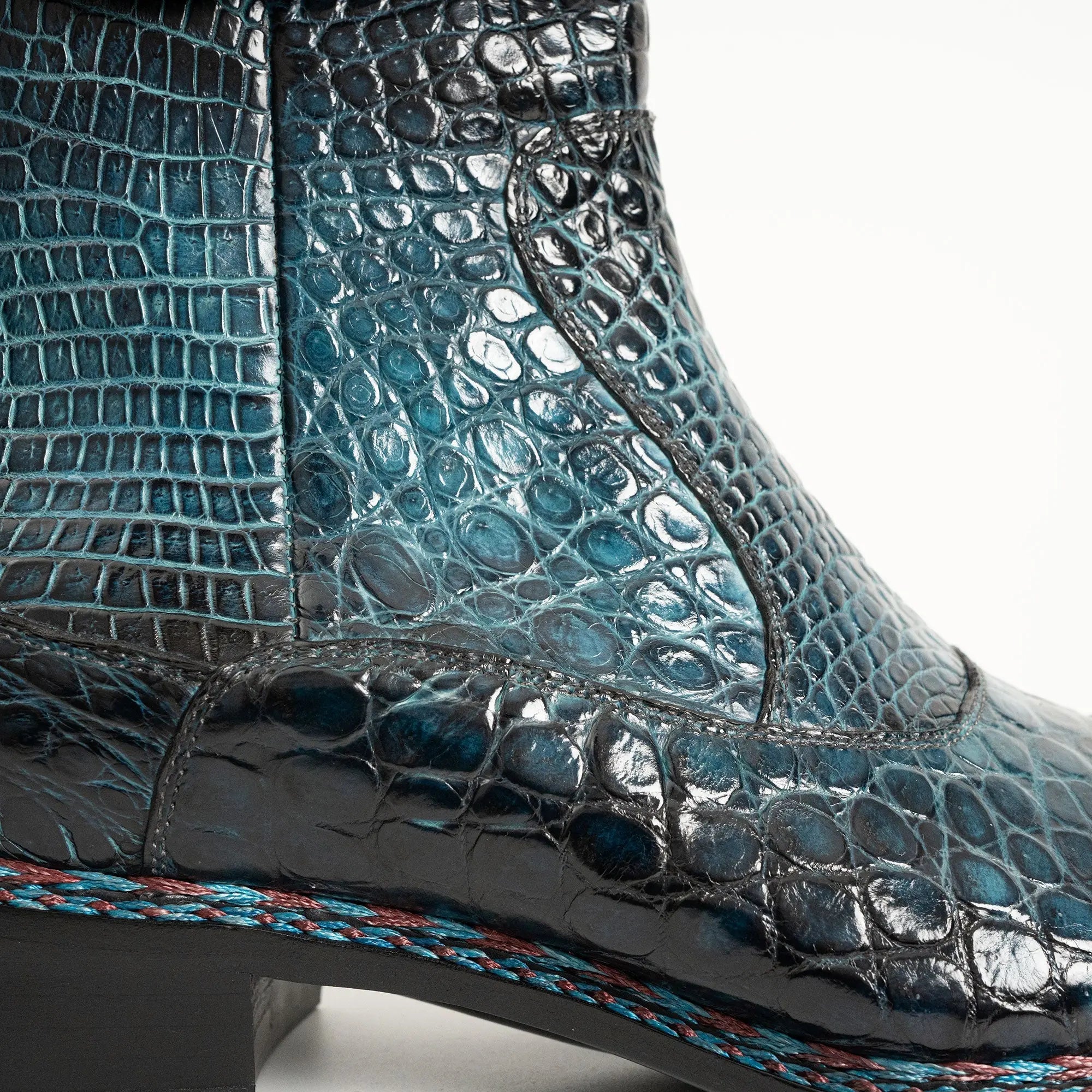 Teal Alligator Chelsea Boot VanPasch