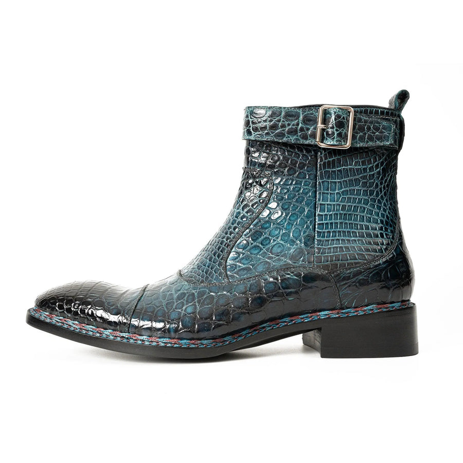 Teal Alligator Chelsea Boot VanPasch