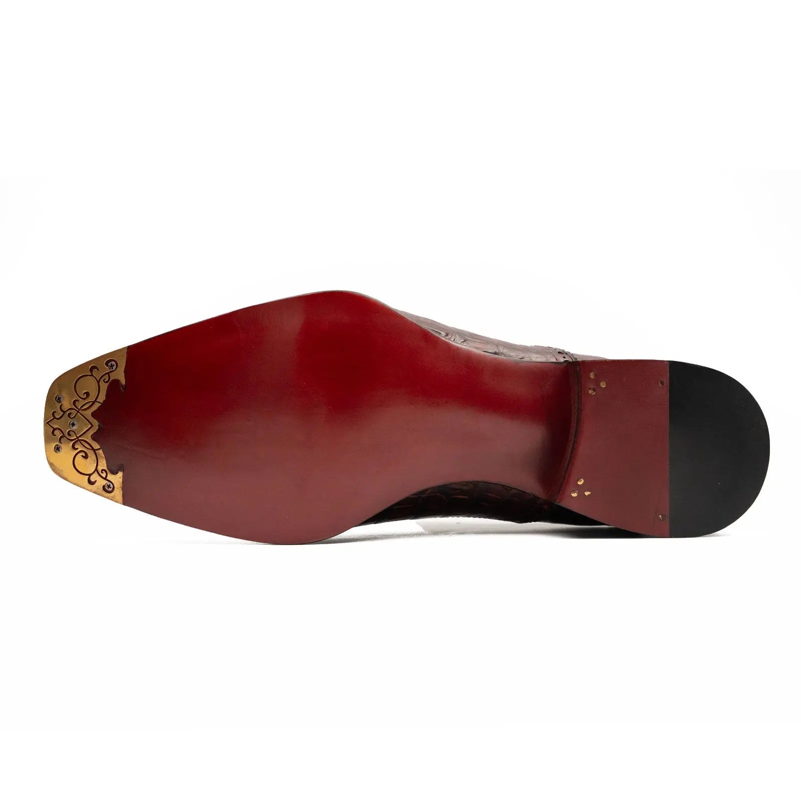 Wine Red Crocodile Oxford Shoes Goodyear Norwegian 8020 VanPasch